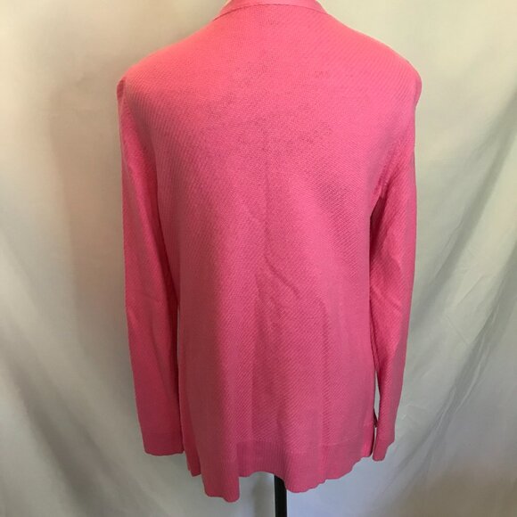 Talbots Pink Cardigan with button closure, pockets, soft - size large - Picture 6 of 10